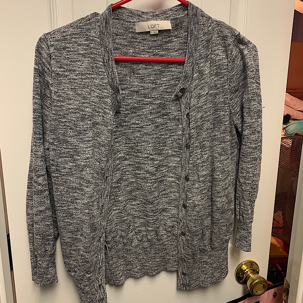 Business Casual Light Grey Cardigan